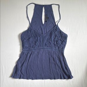 Kendall & Kylie | Women’s Small,‎ Lace, Blue Sleeveless Tank Top